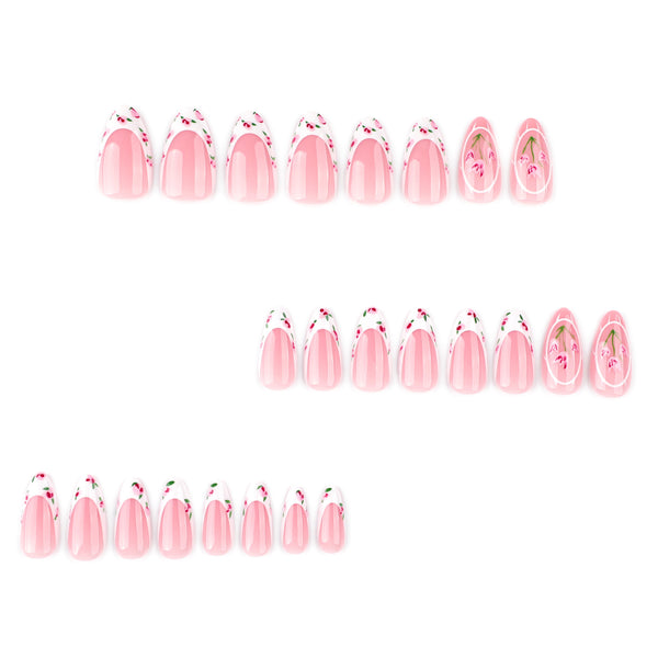 12 Sizes-24 Pcs Press On Nails JP3784