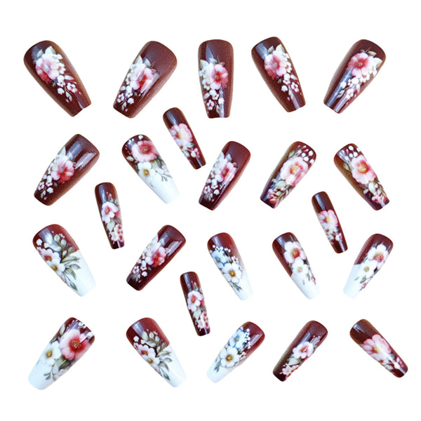 12 Sizes-24 Pcs Press On Nails Y833