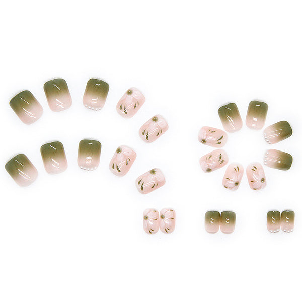 12 Sizes-24 Pcs Press On Nails Z315