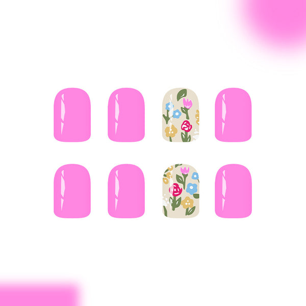 12 Sizes-24 Pcs Press On Nails C1244