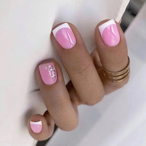 12 Sizes-24 Pcs Press On Nails W1130