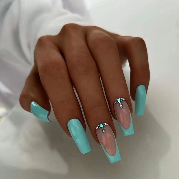 12 Sizes-24 Pcs Press On Nails Z667
