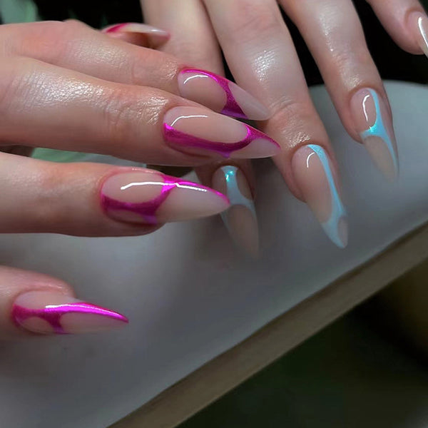 12 Sizes-24 Pcs Press On Nails W800