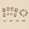 12 Sizes-24 Pcs Press On Nails Y1855