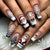 12 Sizes-24 Pcs Press On Nails Y1196