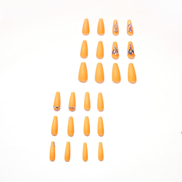 12 Sizes-24 Pcs Press On Nails JP1313