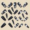 12 Sizes-24 Pcs Press On Nails Y1041
