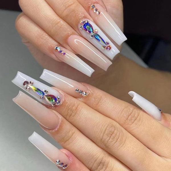 12 Sizes-24 Pcs Press On Nails JP2491