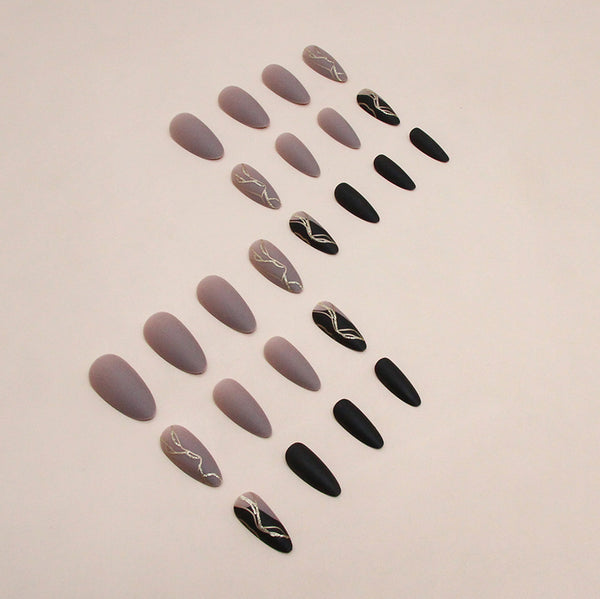 12 Sizes-24 Pcs Press On Nails W1470