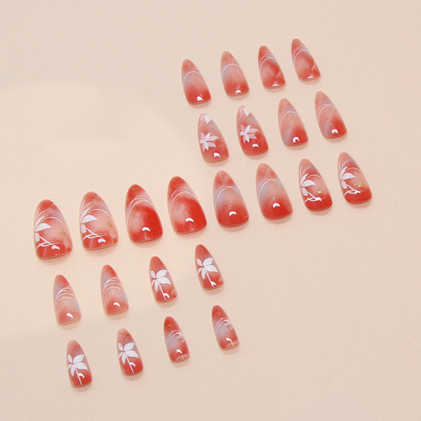 12 Sizes-24 Pcs Press On Nails W1645