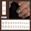 12 Sizes-24 Pcs Press On Nails W2011