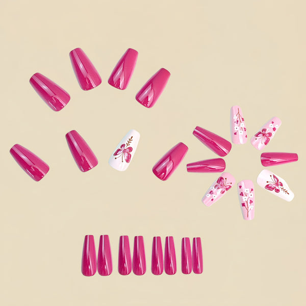 12 Sizes-24 Pcs Press On Nails Y1849