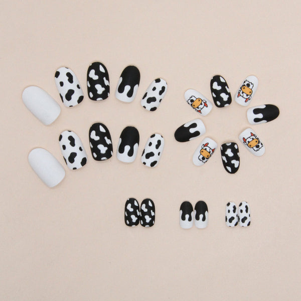 12 Sizes-24 Pcs Press On Nails R795