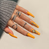 12 Sizes-24 Pcs Press On Nails JP1313