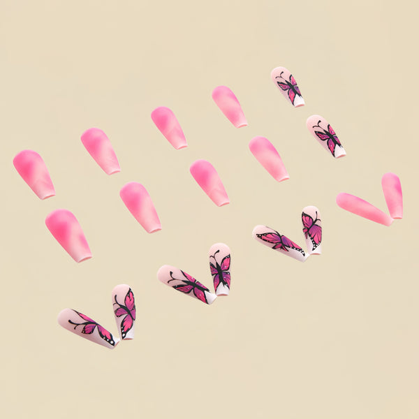 12 Sizes-24 Pcs Press On Nails Y137