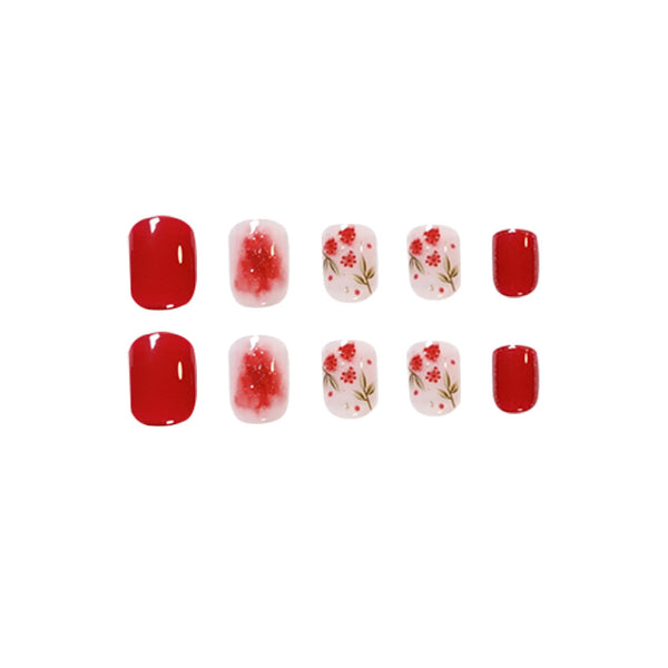 12 Sizes-24 Pcs Press On Nails JP1458