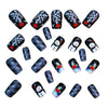12 Sizes-24 Pcs Press On Nails Y1305