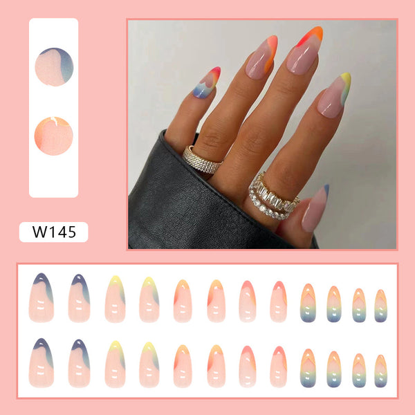 12 Sizes-24 Pcs Press On Nails W145