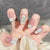 12 Sizes-24 Pcs Press On Nails Z663