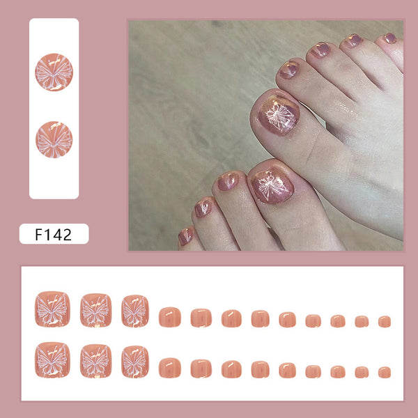 12 Sizes-24 Pcs Press On Nails F142
