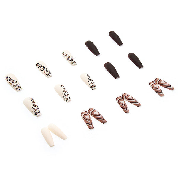 12 Sizes-24 Pcs Press On Nails W122