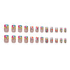 12 Sizes-24 Pcs Press On Nails W1833