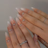 12 Sizes-24 Pcs Press On Nails BZ1417