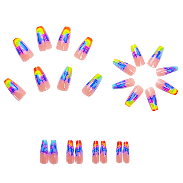 12 Sizes-24 Pcs Press On Nails Y703