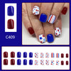 12 Sizes-24 Pcs Press On Nails C409
