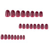 12 Sizes-24 Pcs Press On Nails JP4223