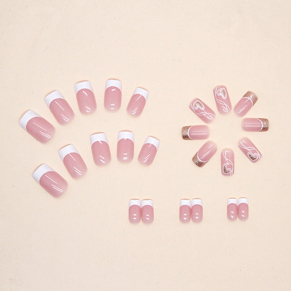 12 Sizes-24 Pcs Press On Nails W354