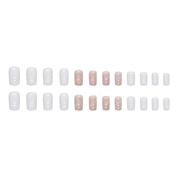 12 Sizes-24 Pcs Press On Nails W1113