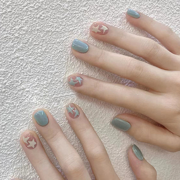 12 Sizes-24 Pcs Press On Nails R745