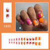 12 Sizes-24 Pcs Press On Nails C035
