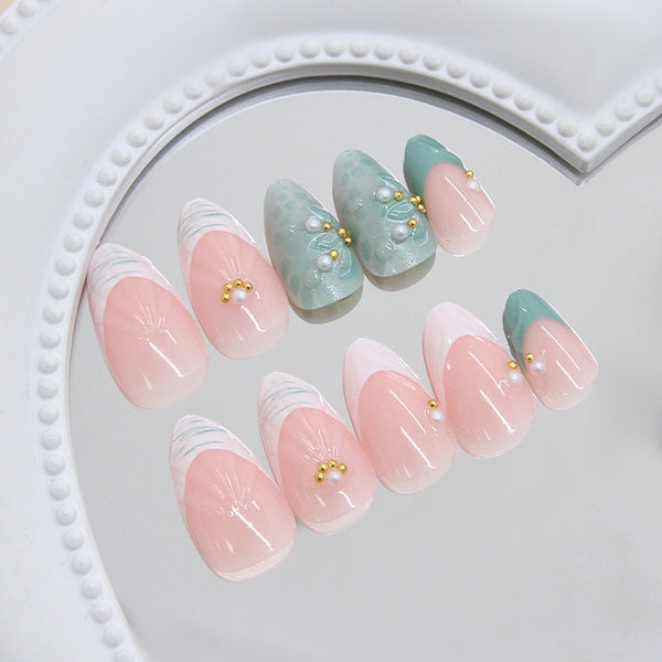 12 Sizes-24 Pcs Press On Nails Z1078