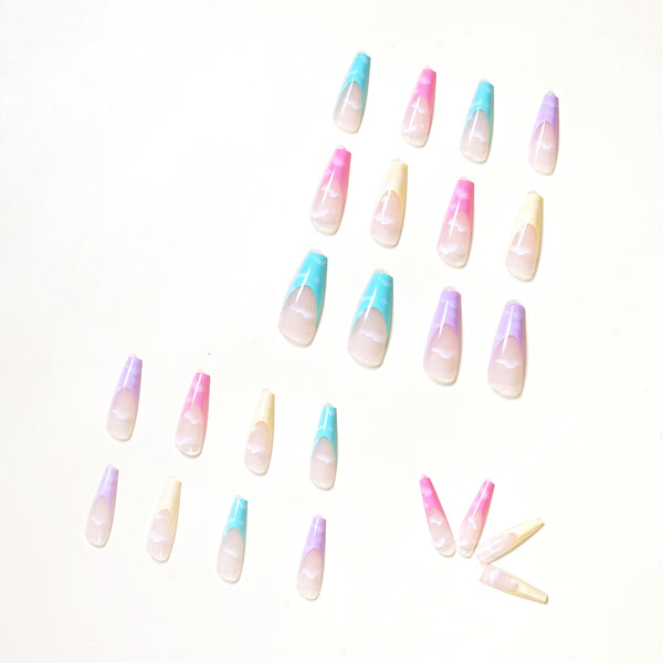 12 Sizes-24 Pcs Press On Nails JP1123