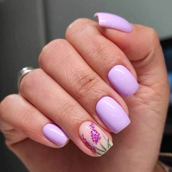 12 Sizes-24 Pcs Press On Nails W1344