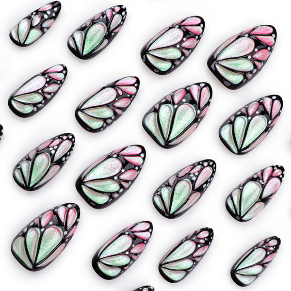 12 Sizes-24 Pcs Press On Nails JP3506