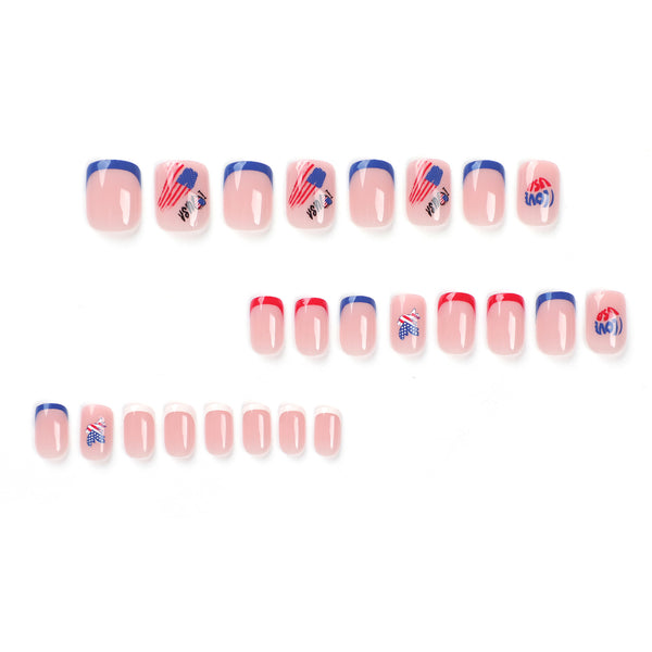 12 Sizes-24 Pcs Press On Nails JP2775