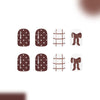 12 Sizes-24 Pcs Press On Nails C1355