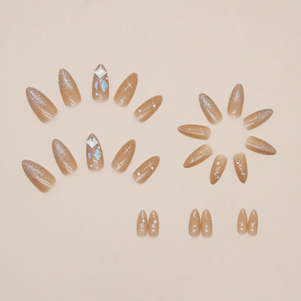 12 Sizes-24 Pcs Press On Nails Z523