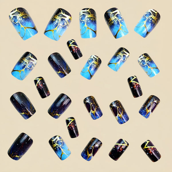 12 Sizes-24 Pcs Press On Nails Y903