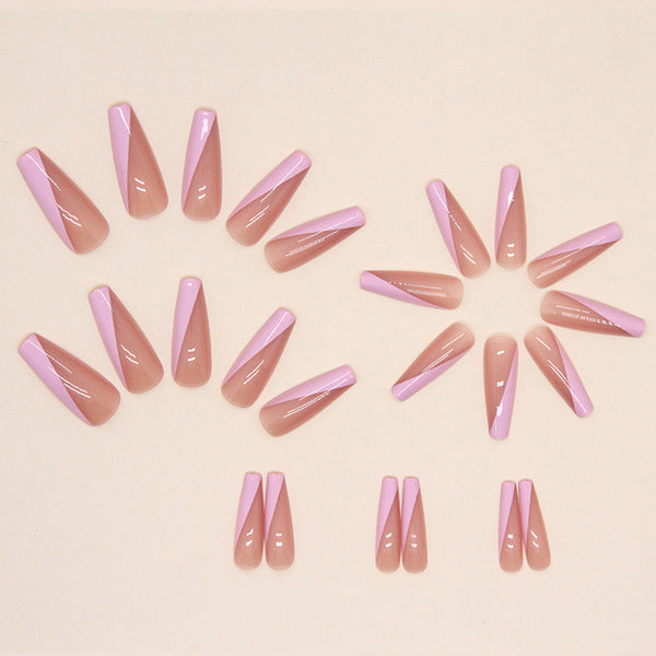 12 Sizes-24 Pcs Press On Nails W461