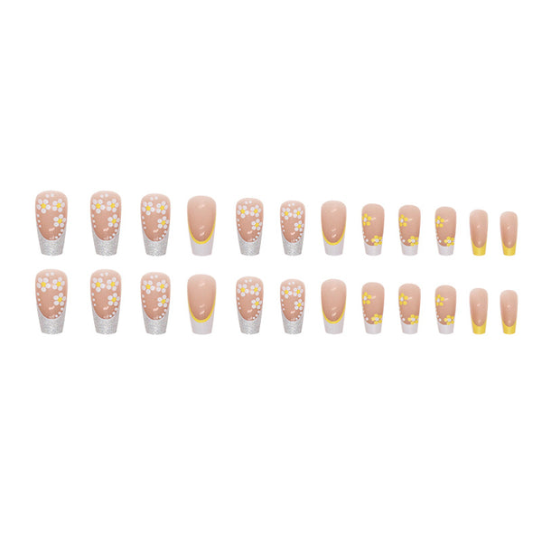 12 Sizes-24 Pcs Press On Nails W611
