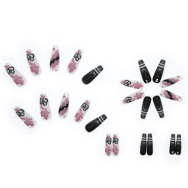 12 Sizes-24 Pcs Press On Nails Z282