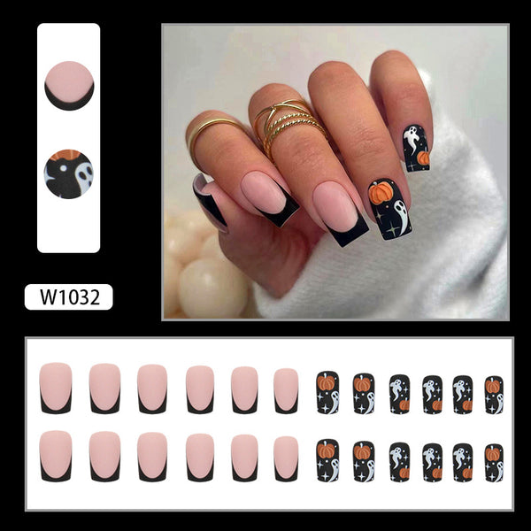 12 Sizes-24 Pcs Press On Nails W1032