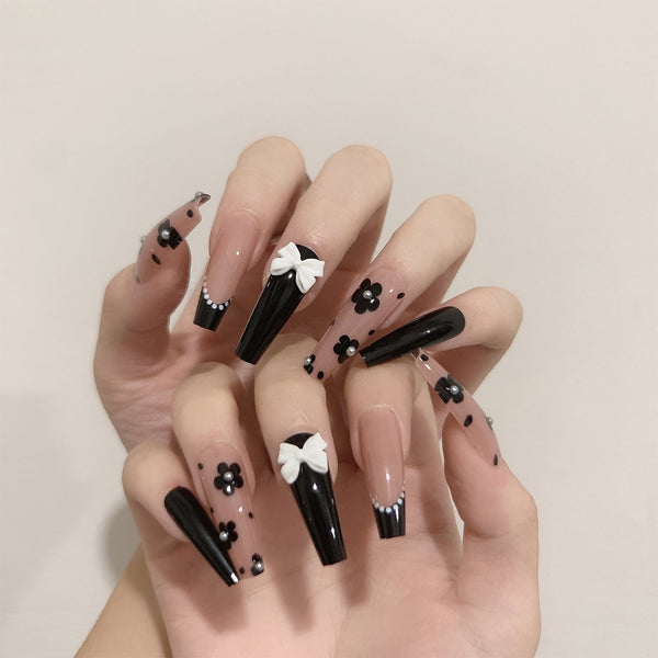 12 Sizes-24 Pcs Press On Nails 1118