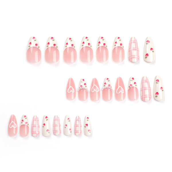 12 Sizes-24 Pcs Press On Nails JP2767