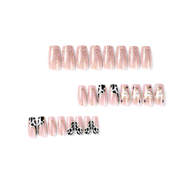 12 Sizes-24 Pcs Press On Nails JP2488