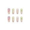 12 Sizes-24 Pcs Press On Nails W206